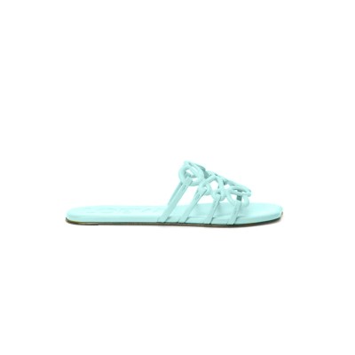 LOEWE PETAL ANAGRAM SLIDE IN SOFT CALFSKIN LLSP465X08